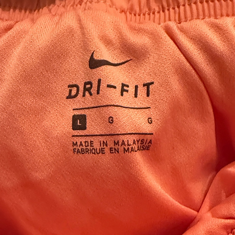 Nike Women's Athletic Shorts in Red and Orange - Picture 2 of 4